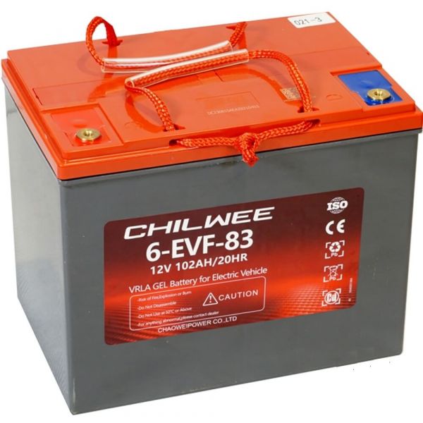 Аккумулятор Chilwee 6-EVF-83BG (12V-C5/95А/ч, С20/102 А/ч) 259 x 168 x 211