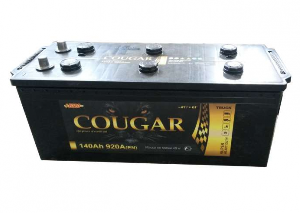 Аккумулятор COUGAR 140А/ч Ca/Ca ток 950А EURO
