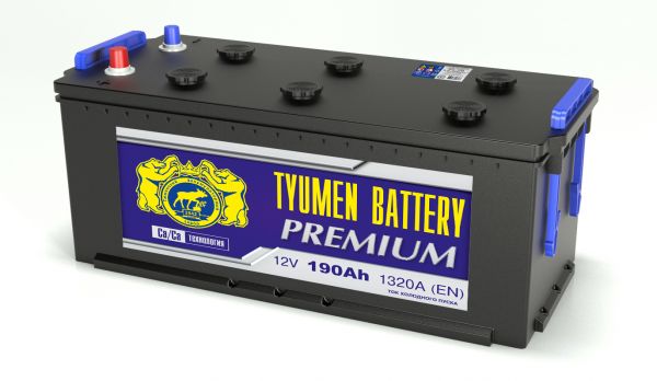 Аккумулятор TYUMEN PREMIUM 6СТ-190LR 513*223*218 (ток 1320А) конус евро
