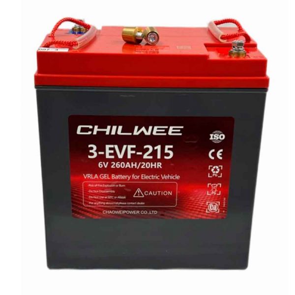 Аккумулятор Chilwee 3-EVF-215 BG  (6V-C5/240А/ч,  С20/260 А/ч) 260*180*273