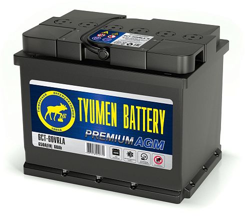Аккумулятор TYUMEN AGM 6СТ-60VRLA-R