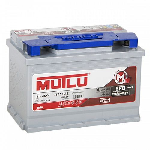 Аккумулятор MUTLU SFB M3 6СТ-75.1