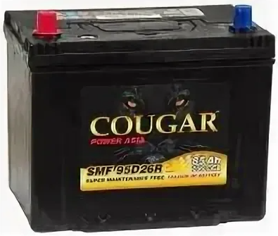 Аккумулятор COUGAR ASIA 85 А/ч SMF 95D26R B1 ток 700А п.п. ниж.кр.
