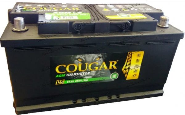 Аккумулятор COUGAR AGM START STOP PLUS L5 95 А/ч ток 850А о/п