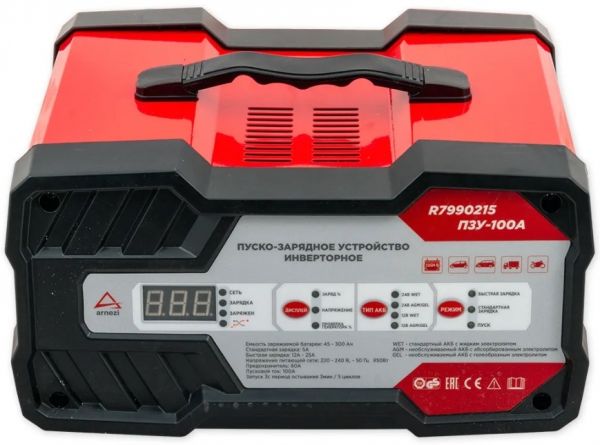 Зарядное устройство ПЗУ ARNEZI  "ПЗУ-100А" 12/24V; 25A