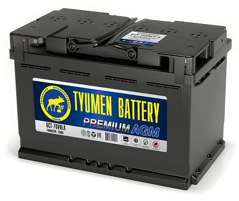 Аккумулятор TYUMEN AGM 6СТ-70VRLA-R