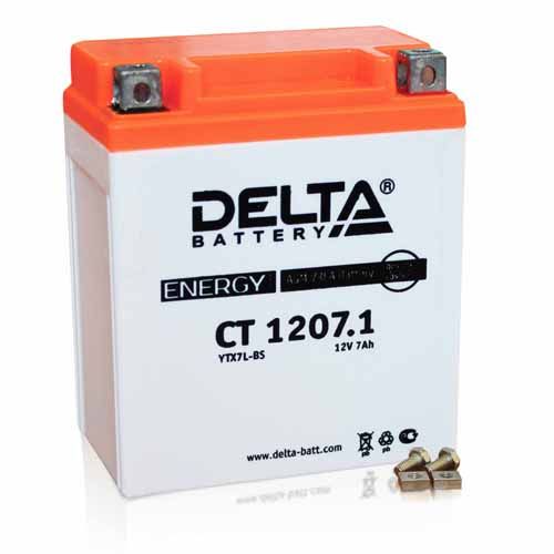 Аккумулятор Delta CT 1207.1 12V 7Ah (YTХ7L-BS)