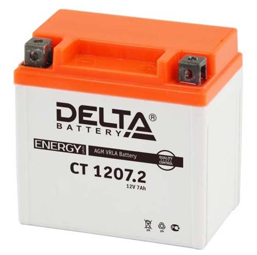 Аккумулятор Delta CT 1207.2 12V 7Ah (YTХ7L-BS)