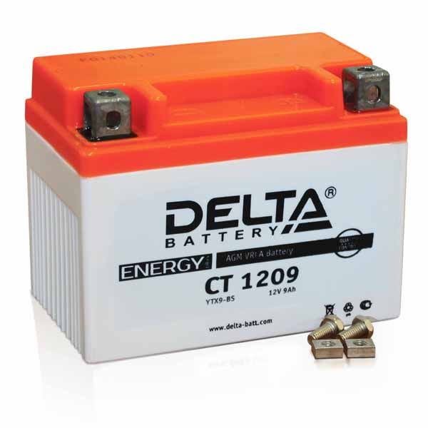 Аккумулятор Delta CT 1209 12V 9Ah (YTХ9-BS / YTX9)