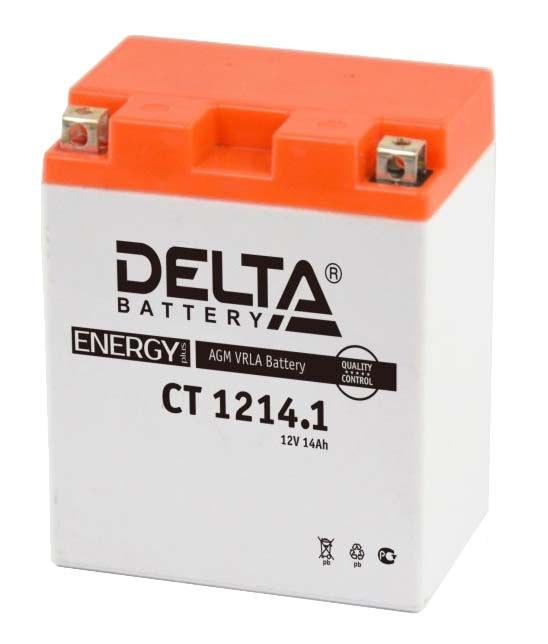 Аккумулятор Delta CT 1214.1 12V 14Ah (YTX14АН / YB14-BS)