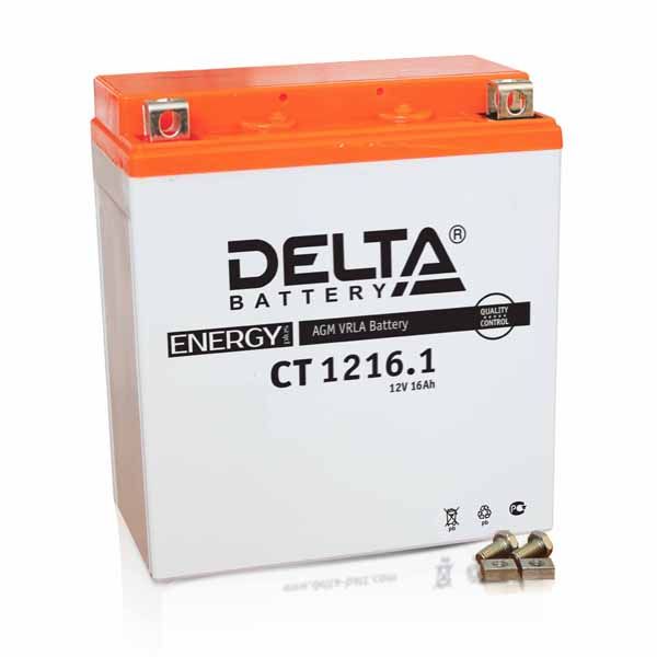 Аккумулятор Delta CT 1216.1 12V 16Ah (YTX16-BS / YB16B-A)