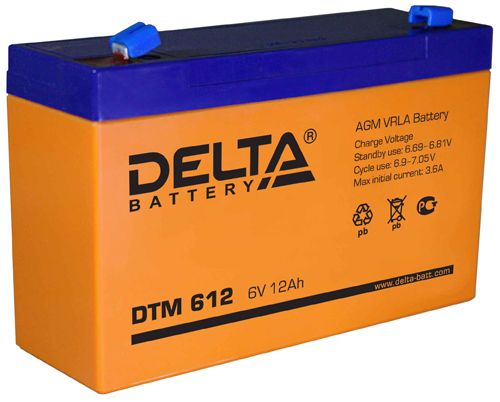 Аккумулятор Delta DTМ 612