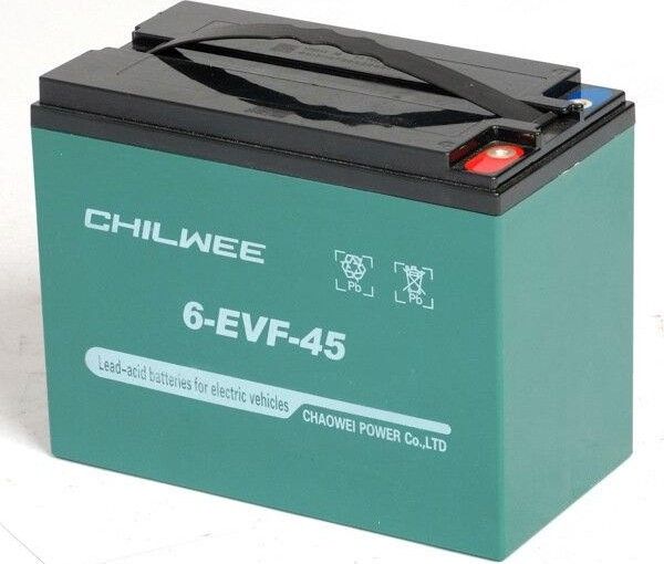 Аккумулятор Chilwee 6-EVF-45  (12V-C5/47А/ч,  С20/52 А/ч) 226*120*175