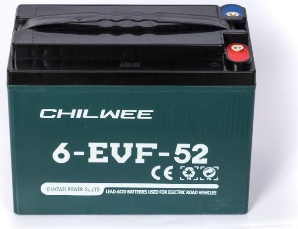 Аккумулятор Chilwee 6-EVF-52 (12V-C5/54А/ч, С20/62 А/ч) 226*135*175