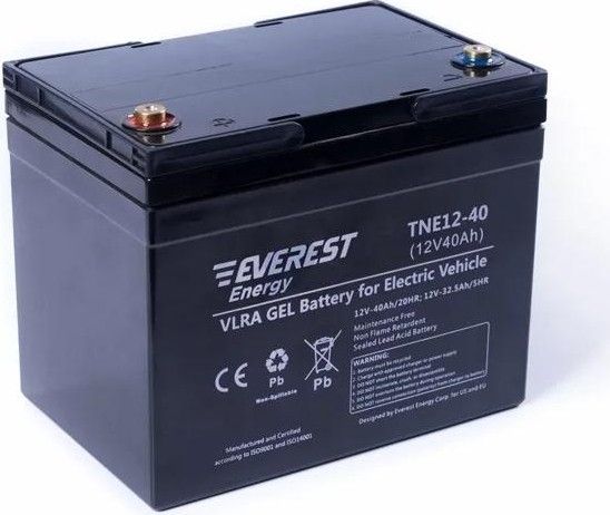 Аккумулятор Everest Energy TNE 12-40 (12V-C5/34А/ч, С20/40 А/ч) 295*130*162