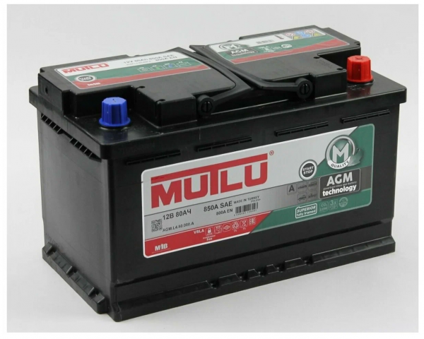 Аккумулятор MUTLU Start-Stop Plus 80 A/ч обр LS5-80 AGM