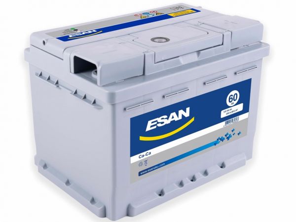 Аккумуляторная батарея ESAN SMF S L2 060 10B13, 60 А/ч, L2 DIN 0/1 241х175х190