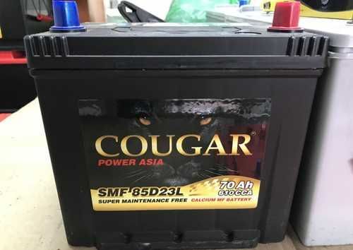 Аккумулятор COUGAR ASIA 70 А/ч SMF 85D23L B1 ток 610А о.п. ниж.кр.