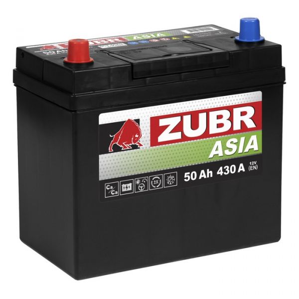 Аккумулятор ZUBR PREMIUM JIS 40.1 А/ч Asia п/п